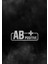 Ab + Pozitif Kan Grubu Araba Motorsiklet Etiket Sticker 14CM Beyaz Renk 1