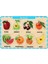 Ahşap Tutmalı Eğitici Yapboz Puzzle Meyveler 1