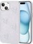 Apple iPhone 13 Kılıf Kalp Kabartma Figürlü Parlak Eralli Silikon Kapak 2