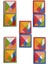 10 Adet Mini Ahşap Tangram-Renkli Tangram-Zeka Oyunu 1