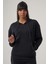 Nova Antrasit Modal Kumaş Ultra Relax Kapüşonlu Hoodie 5