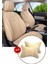 Kia Ceres Koltuk ve Kılıf Uyumlu Bej Yastık - 2 Adet Set - Deri Model 4