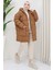 Kadın Oversize Kalıp Standart Beden Kraşlı Dolgulu Mont 4