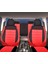 Oto Koltuk Kılıfı Ön ve Arka Tam Set - Siyah Kırmızı 1