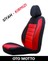 Oto Koltuk Kılıfı Ön ve Arka Tam Set - Siyah Kırmızı 3
