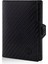 Verona Carbon Kartlık Unisex Hakiki Deri Rfid Korumalı Minimalist Erkek Kadın Mini Cüzdan Hediyelik Karbon 3