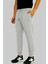 Erkek Gri Ribana Paça Cepli Beli Lastikli Yüksek Bel Modal Scuba Spor Eşofman Altı EDY0020G 4