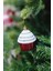 Cupcake Şekilli Yılbaşı Ağacı Süsü Kremalı Kek Çam Ağaç Süsü 2li Paket 2