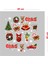 Yeni Yıla Özel Renkli Farklı Farklı Yılbaşı Süslemeleri ve Kar Tanesi Stickerları 45X45CM 4