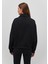 Yarı Fermuarlı Siyah Basic SWEATSHIRT1S10143-900 4