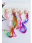 Unicorn Figürlü Renkli Pens Yapay Saç Postiş 3