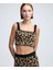 Leopar jakarlı ve işlemeli triko IW6240050303027 1