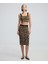 Leopar jakarlı ve işlemeli triko IW6240050303027 3