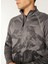 Antrasit Erkek Fermuarlı Yaka Basic Fit Desenli Uzun Kollu T-Shirt D4WM-TST3998 3