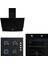 Home Siyah Cam Ankastre Set 1