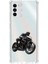Reeder S19 Max Pro S Uyumlu Siyah Motosiklet Desenli Silikon Kılıf 1