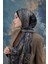 Siyah Taş Hint Vual Şal - 5008-08 2