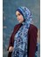 Mavi Hint Vual Şal - 5004-01 2