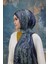 Gece Mavi Hint Vual Şal - 5008-04 3