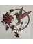 Metal Açı Iç Dekor Kardinal Kuş Heykeli Asılı 31.5X32X0.8CM (Yurt Dışından) 5