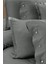Monochrome Gray Pamuk Saten Çift Kişilik Tekli Nevresim 2