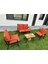 2+1+1 Zen Bahçe Takımı, Balkon, Bahçe, Cafe Mobilyası, Pofuduk Metal Çay Seti 1