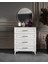 Ücretsiz Montaj - %100 MDF Sanat 6 Kapaklı Komple Mdf Beyaz Yatak Odası Takımı 3