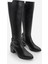 Kadın Fermuarlı Günlük Klasik Topuklu Çizme Aret Siyah 5