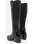 Kadın Fermuarlı Günlük Klasik Topuklu Çizme Aret Siyah 7