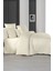 Monochrome Ekru Pamuk Saten King Size Nevresim Takımı 2
