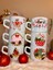 Kişiye Özel El Yapımı Kardan Adam Motifli Yılbaşı Hediyelik Porselen Kupa Mug 5