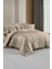 Monochrome Natural Beige Pamuk Saten Çift Kişilik Tekli Nevresim 1