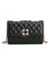 Küçük Kokulu Stil Çanta Kadın Çantası Basit Yeni Moda Moda Stil Zincir Eşkenar Dörtgen Tek Omuz Crossbody Küçük Kare Çanta (Yurt Dışından) 1