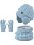 Kışlık Çocuk Boyun Isıtıcıları, Eldivenler, Şapkalar, Üç Parçalı Set(Yurt Dışından) 1