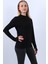 Kadın Boğazlı Parmak Detaylı Uzun Kollu Body 3lü Set 3