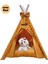 Isme Özel Yıkanabilir Soft Kedi ve Köpek Çadırı 60X60 1