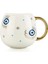 Kitchen New Bone Mavi Göz Nazar Boncuklu Kupa - Renkli - 425 ml 2
