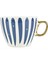 Kitchen New Bone Çizgili Gold Kulplu Kupa - Renkli - 430 ml 2