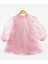 Pembe Sim Detaylı Kız Çocuk Elbise - Corrine 4