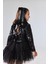 Siyah Pul Payetli Tül Etekli Kız Çocuk Ikili Takım - Milena 3