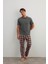 Erkek Pamuklu Kısa Kollu Pijama Üstü 4