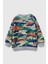 Erkek Çocuk Kamuflaj Desenli Bisiklet Yaka Sweatshirt - Karışık Renk 1