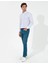 Erkek Slim Fit Uzun Kollu Gömlek-Gri 3