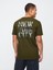 Erkek Haki Everyday Soft Grafikli T-Shirt 5