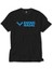 Rafael Nadal Blue Logo Text Siyah Tişört 1