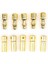 5 Çift 3.5mm Altın Kaplama Banana Dişi Erkek Soket 40A Pil Batarya Lion Bullet Plug 1
