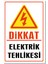 Dikkat Elektrik Tehlikesi Levha Pvc Veya Alüminyum Kompozit 1