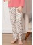 Faryakids Pamuklu Uzun Kollu Desenli Kız Çocuk Pijama Takımı 3
