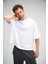 Erkek Oversize Beyaz T-Shirt 3