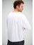 Erkek Oversize Beyaz T-Shirt 4